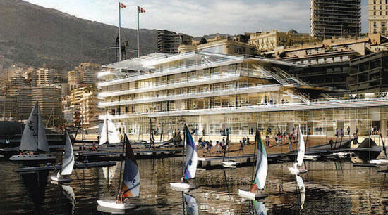 New Yacht Club de Monaco - designed by Lord Foster